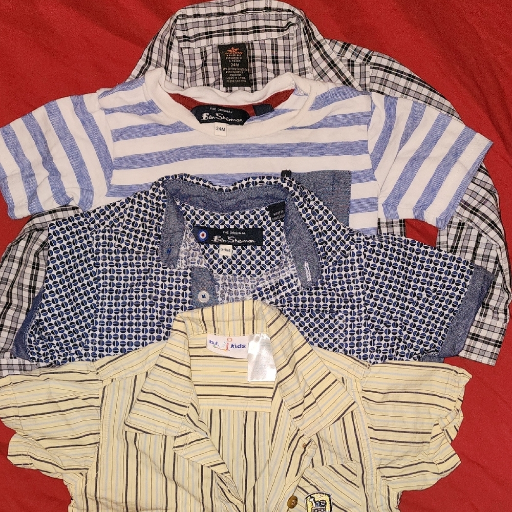 Blue Striped Kids Shirt by Ben Sherman